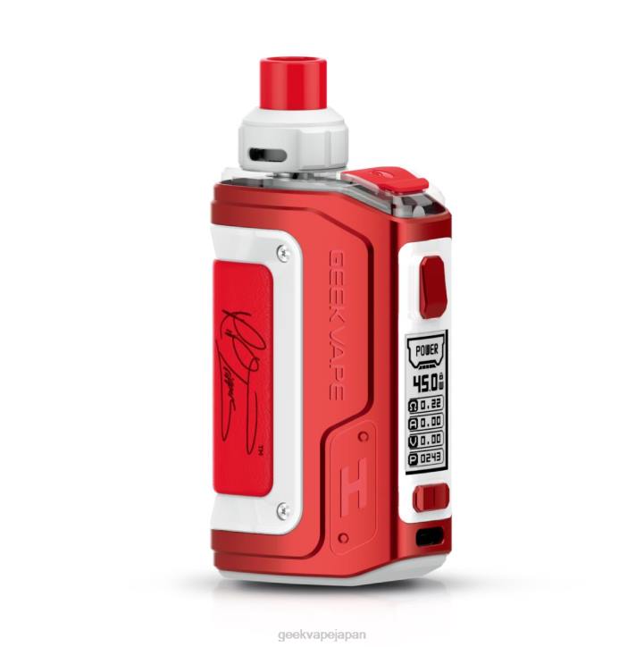 H45 (イージス ヒーロー 2) ポッド MOD キット 1400mAh 4ml - Geek bar 日本 GeekVape RTE版（赤白） FL2R98